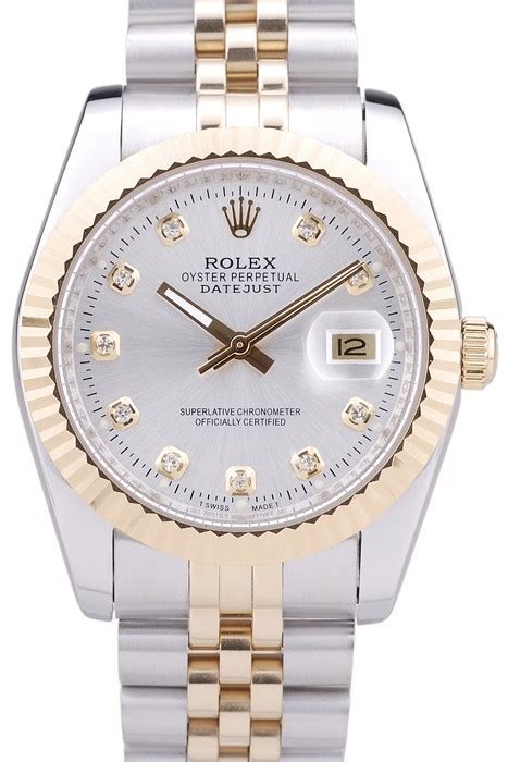 rolex datejust silver dial diamonds ribbed bezel|Rolex Datejust diamond bezel price.